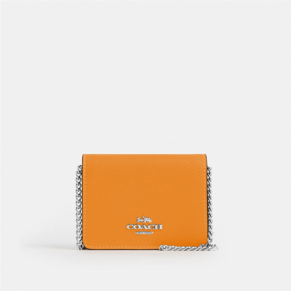Coach card purse on chain